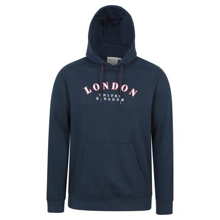 Sweat À Capuche Motif/style Texte REGIONAL LONDON Homme (Bleu Marine Imprimé)