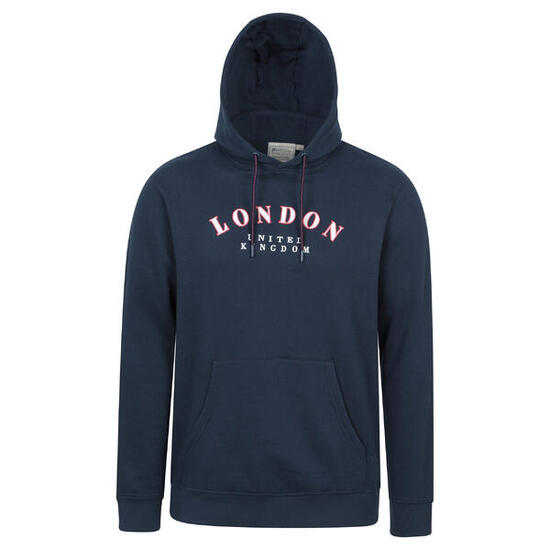 Sweat À Capuche Motif/style Texte REGIONAL LONDON Homme (Bleu Marine Imprimé)