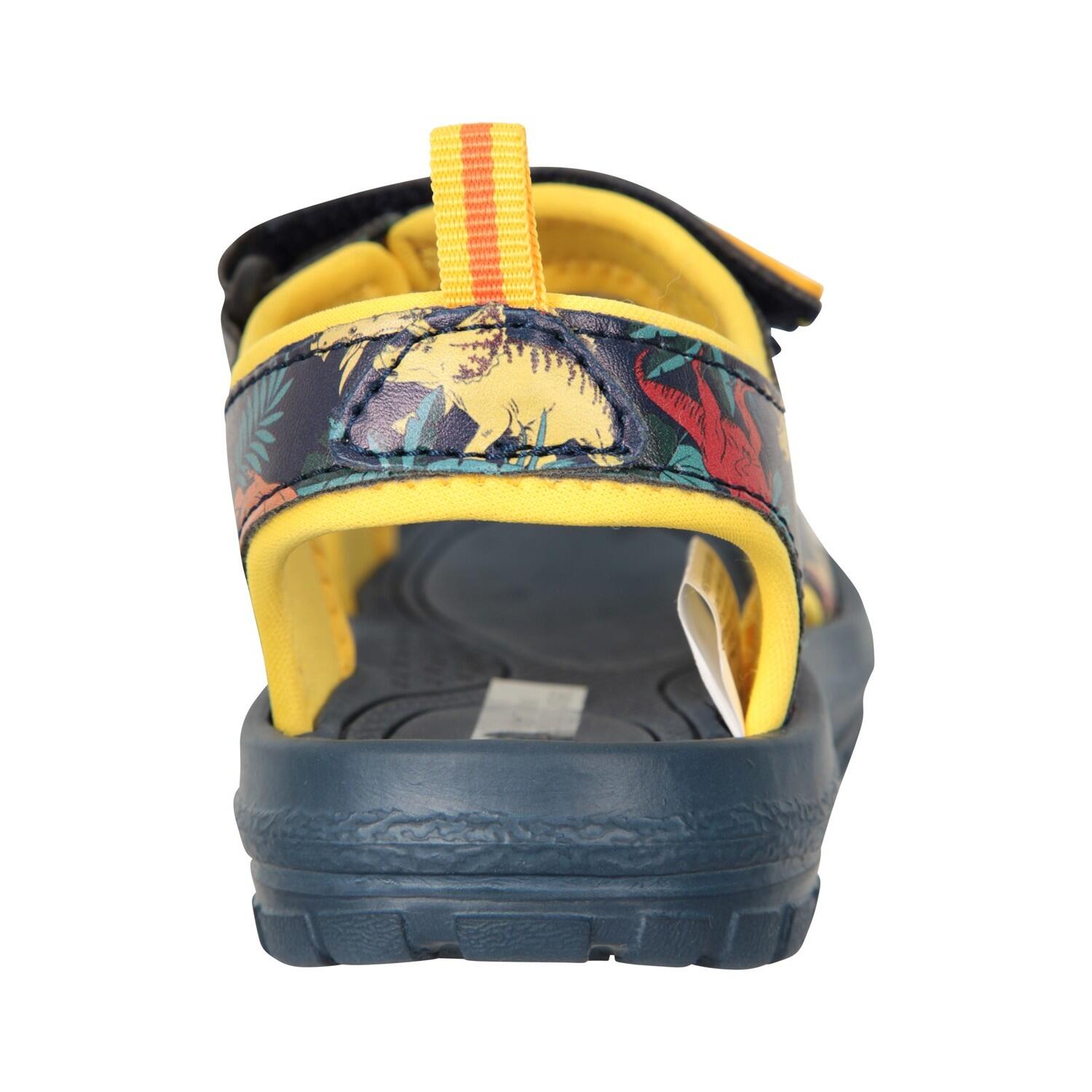 Sandalen Kinder Marineblau/Senf 2/4