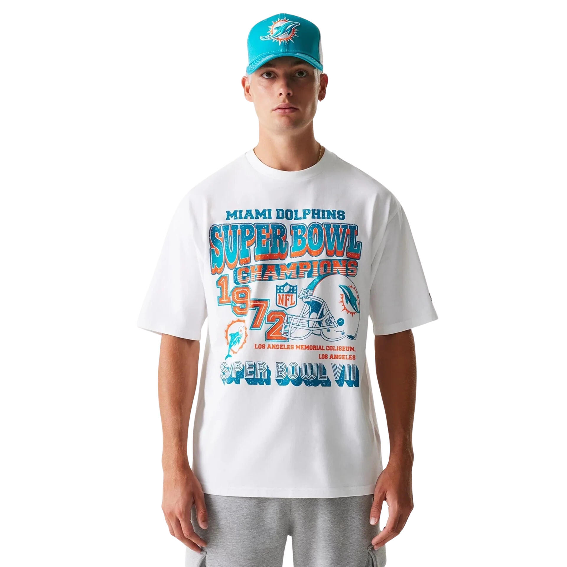 NEW ERA T-shirt oversize Miami Dolphins Super Bowl