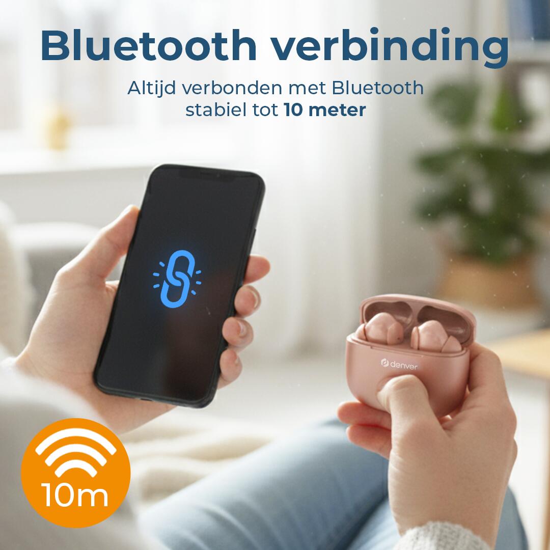 Słuchawki Bluetooth Denver Electronics TWE-48DR Różowy 2/7