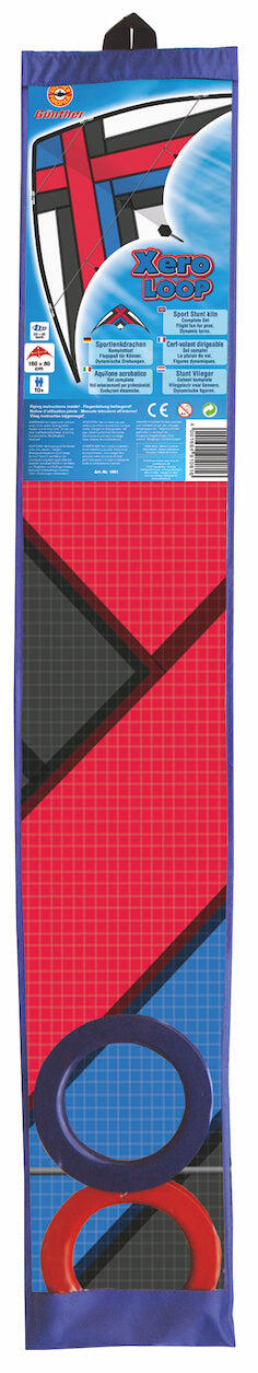Pipa acrobática Gunther Xero Loop GU1081 Vermelha 160 x 80 cm 2/2