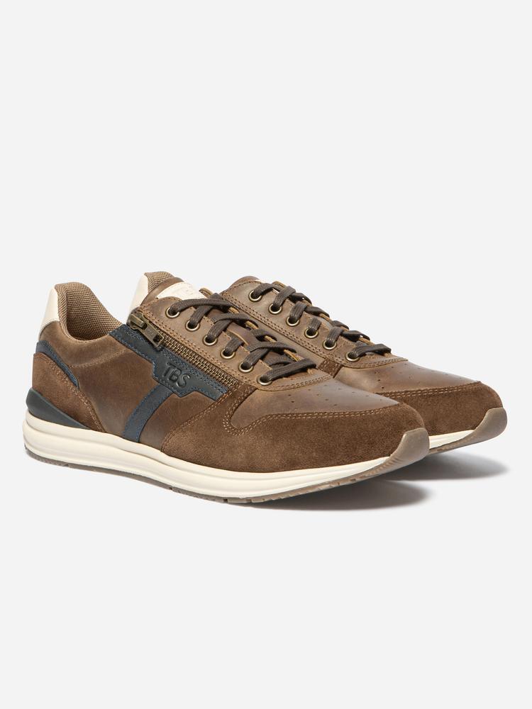 Baskets zippées Homme - SLIMANE Cognac 2/5