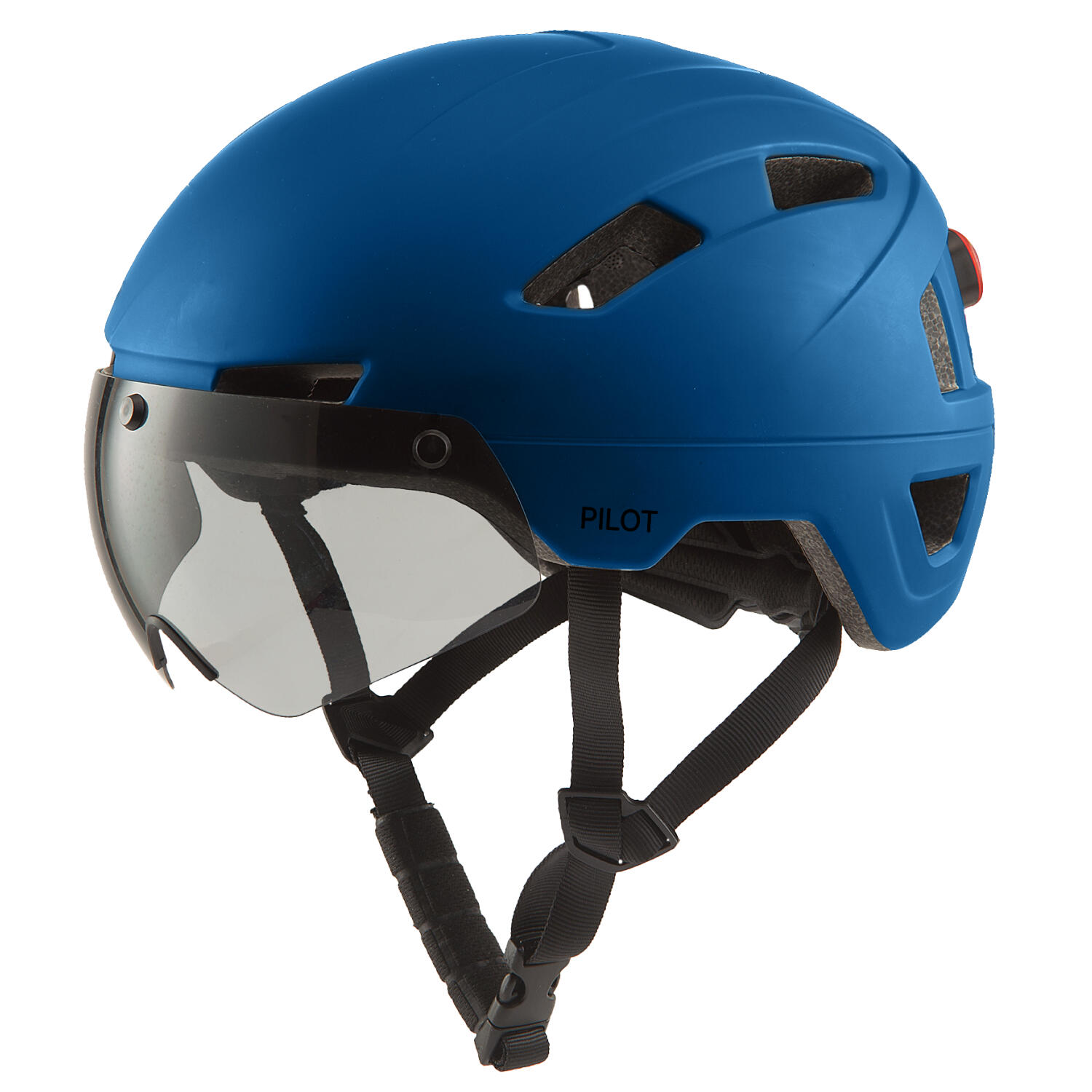 Casque GO-OFF PILOT avec visière certifié NTA (Bleu, L) 7/7