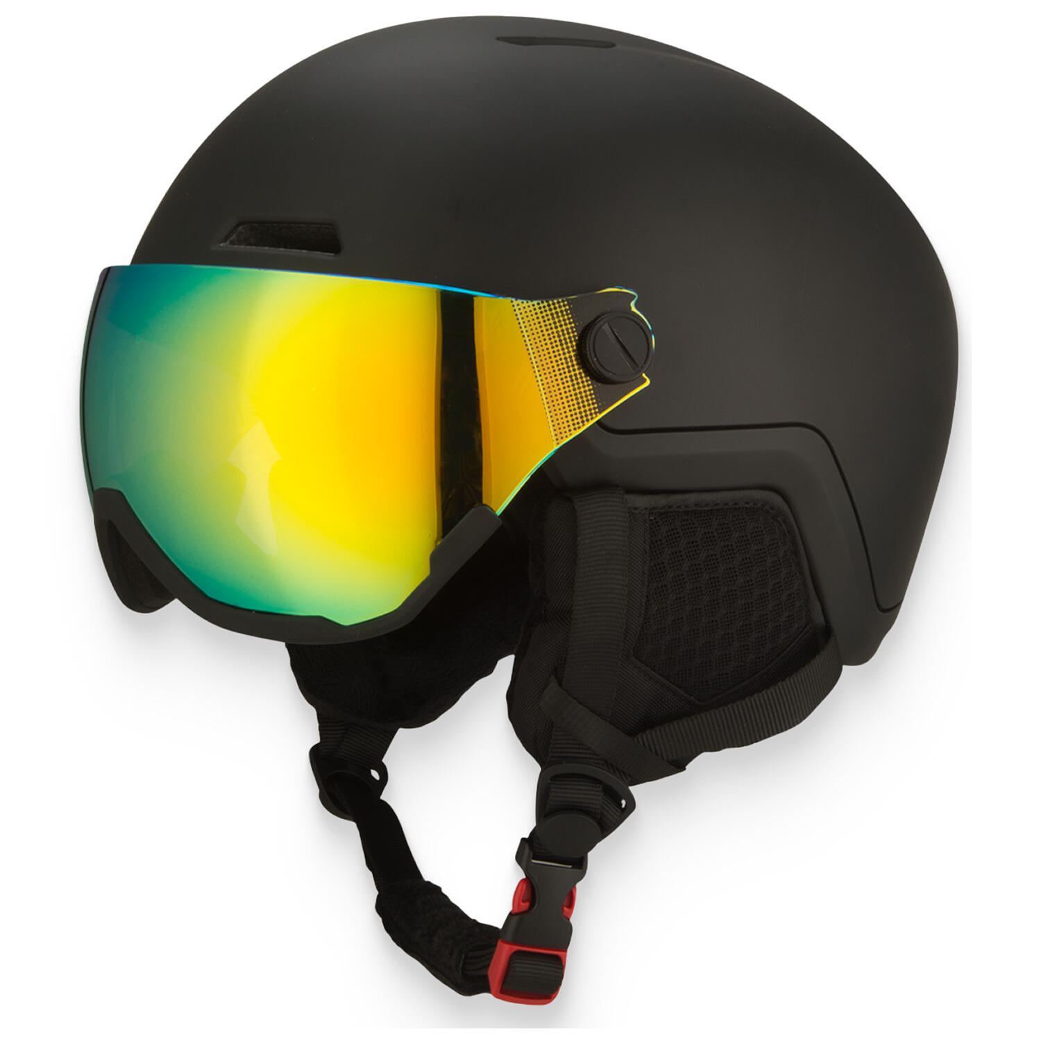 Go-off - Casque De Ski Go-off Xtreme Avec 2 Visières (bleu-vert Et Vert-or) – Taille M - Casque - Jaune|noir|vert - 40 M - Decathlon