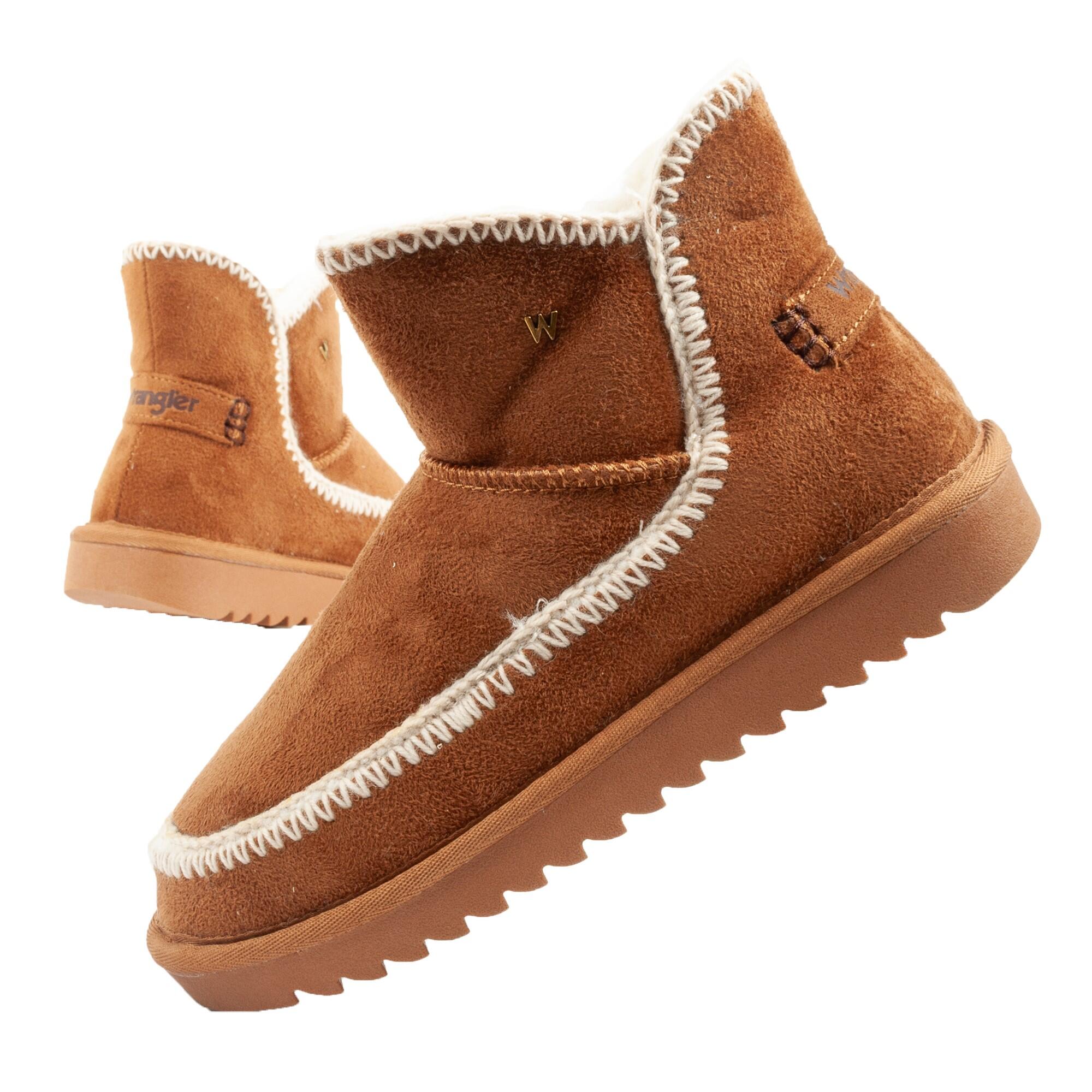 Wrangler - Bottes D'Hiver À Hauteur De Cheville Pour Femmes Wrangler Elsa Doublées - Chaussures D'Alpinisme - Beige - Decathlon