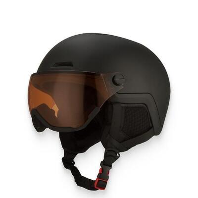 Gooff xtreme skihelm met vizier – skihelm inclusief skibril - zwart maat s