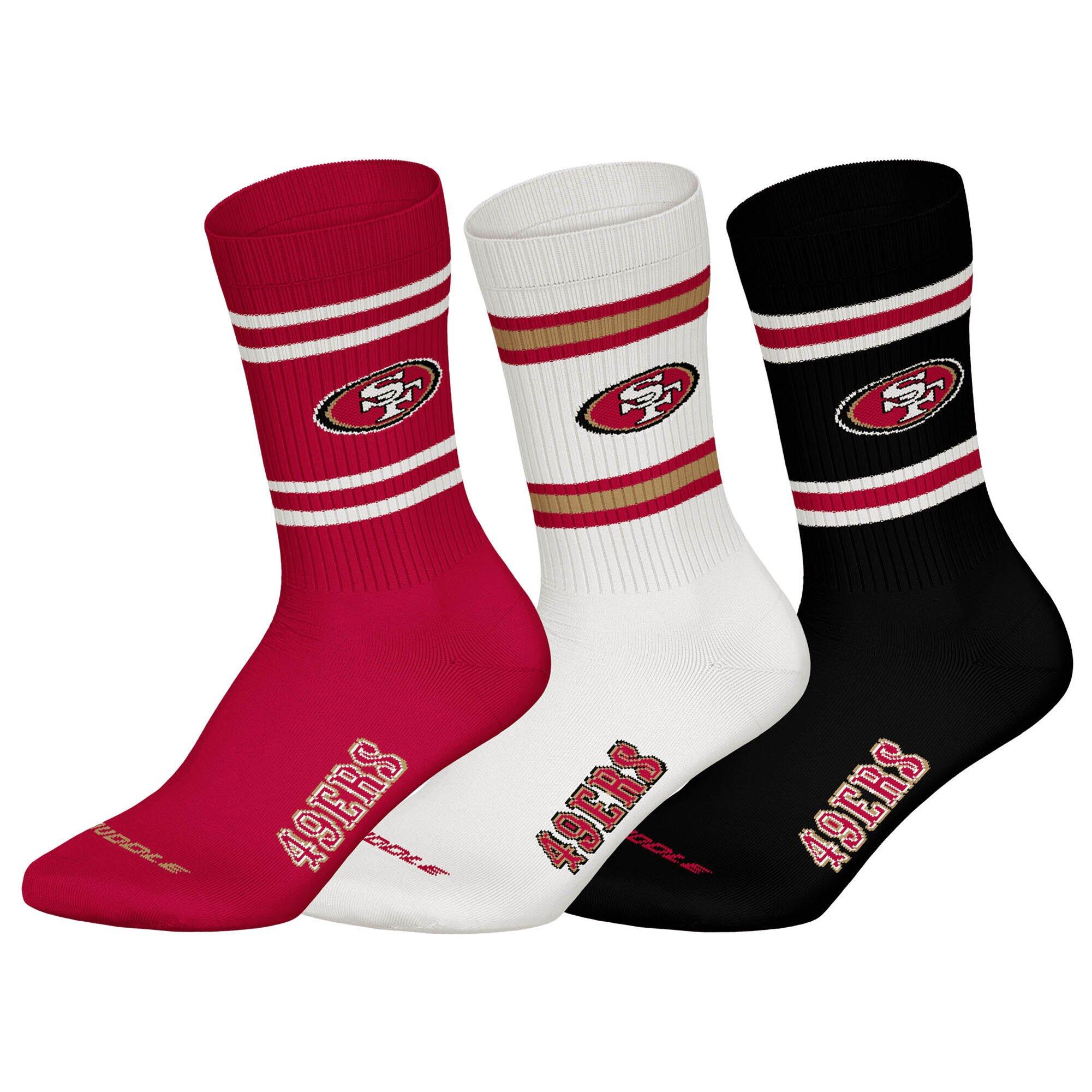 Nfl - Chaussettes Unisexe Paquet De 3 Stretch-nfl 3pack Crew Socks - Chaussettes - Multicolore|rouge - 39/42 - Decathlon