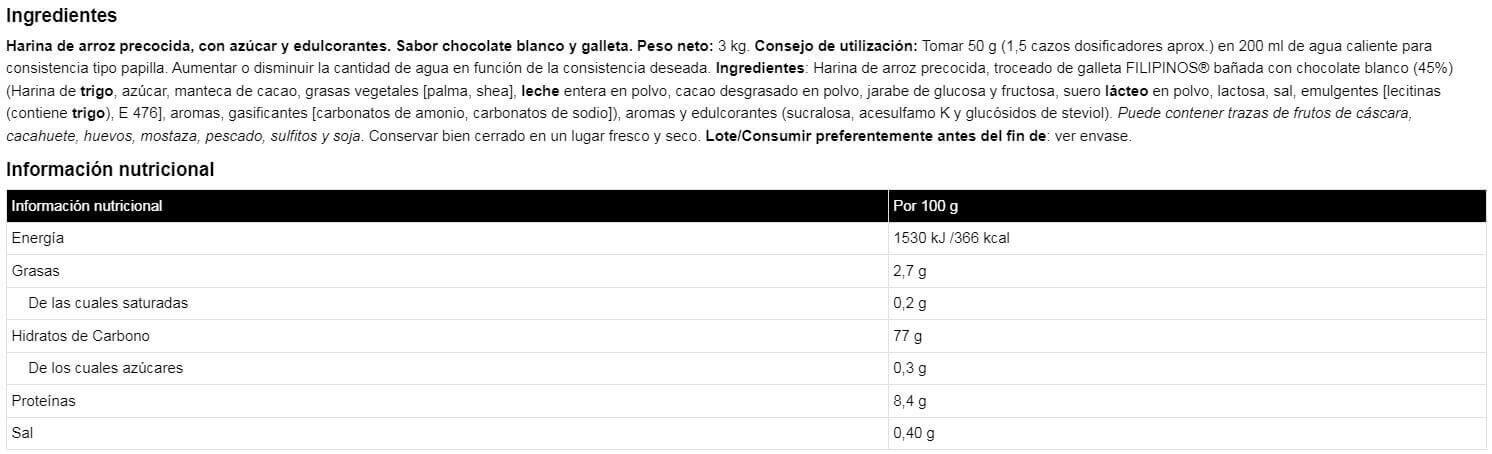 Rice cream - 3kg Chocolat blanc avec Choco Rings de IO.Genix 2/3