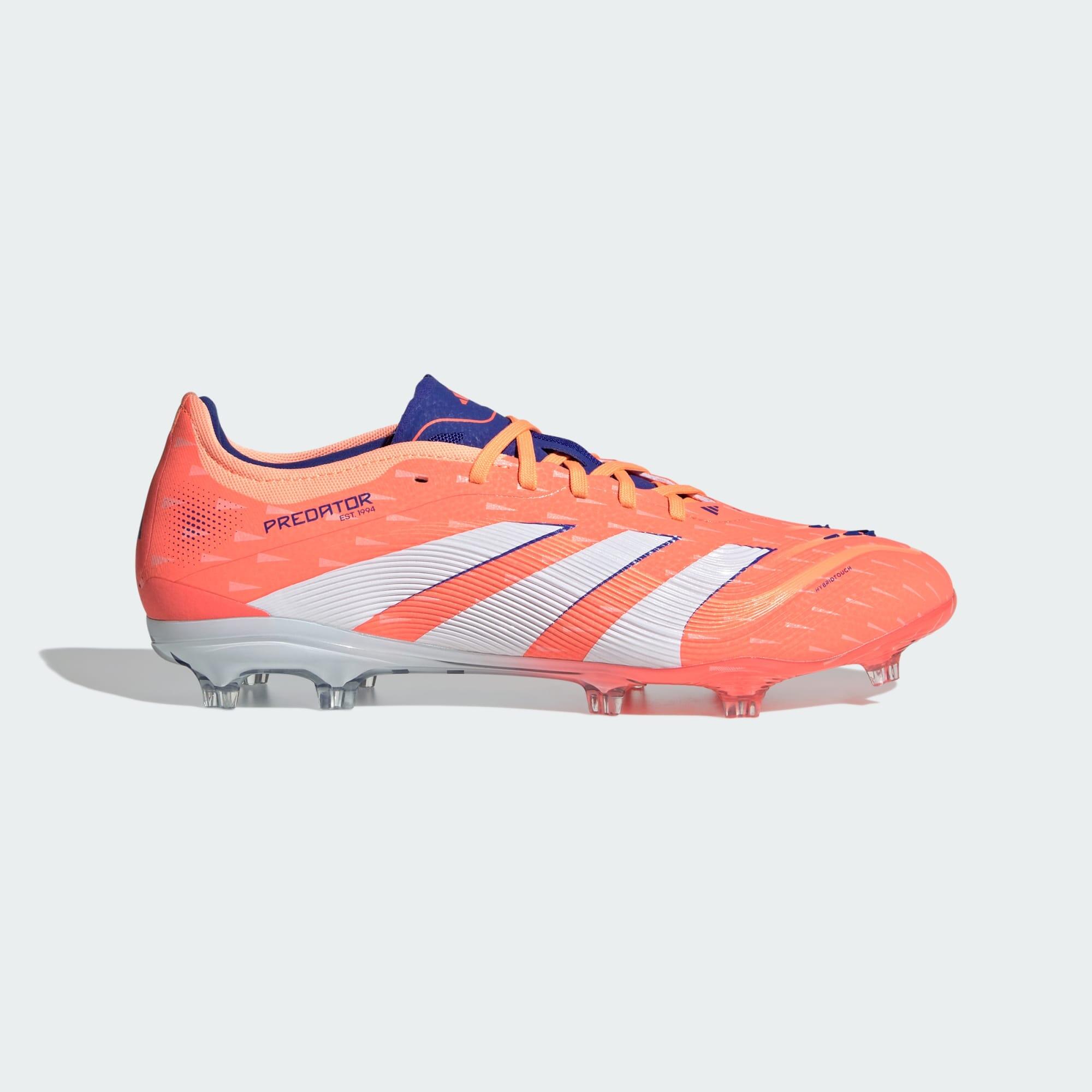Adidas - Chaussures Predator Pro Terrain Souple - Chaussures De Football - Blanc|orange - Decathlon