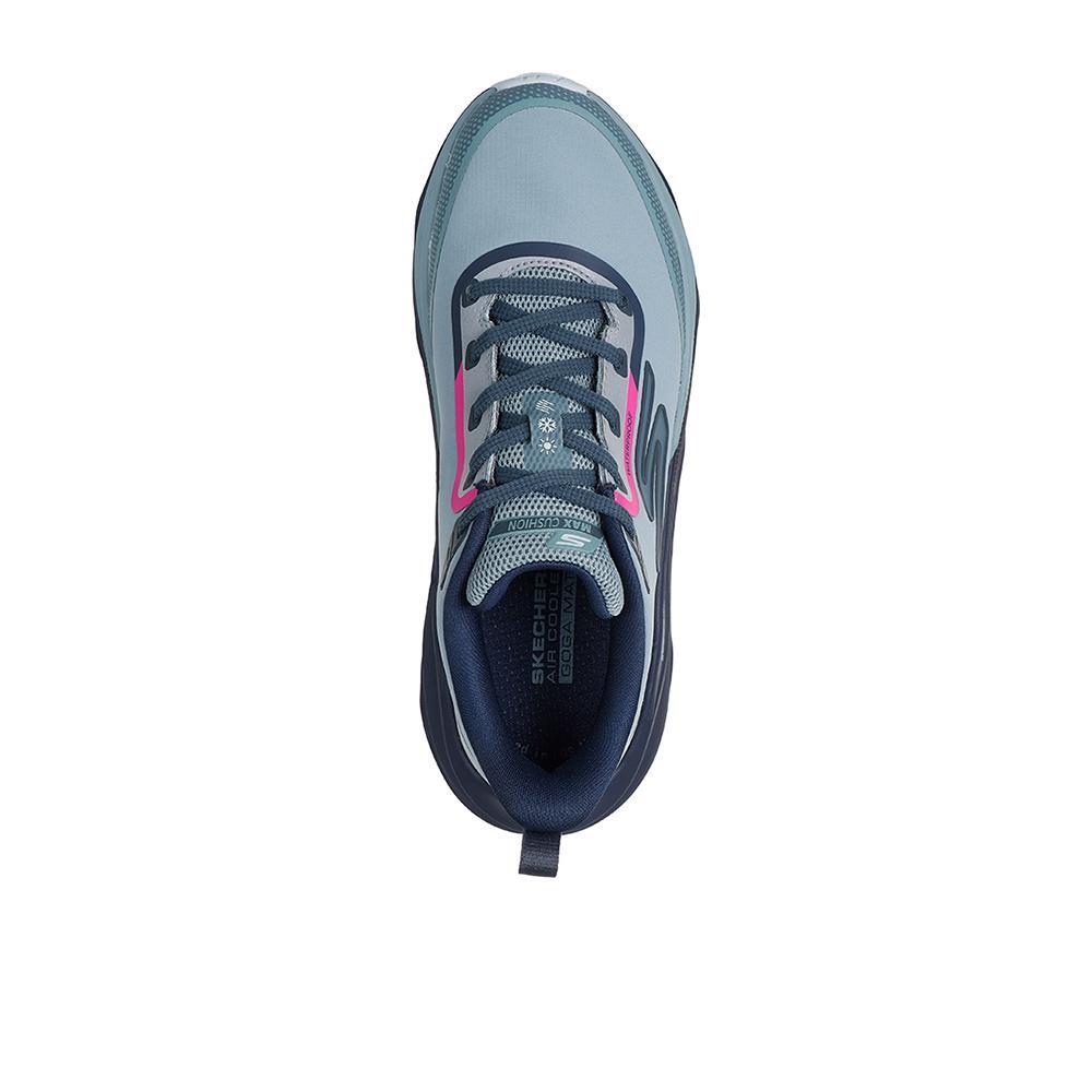 Zapatillas Skechers Mujer Max Cushioning Max Run - Vorteza Azules 3/4