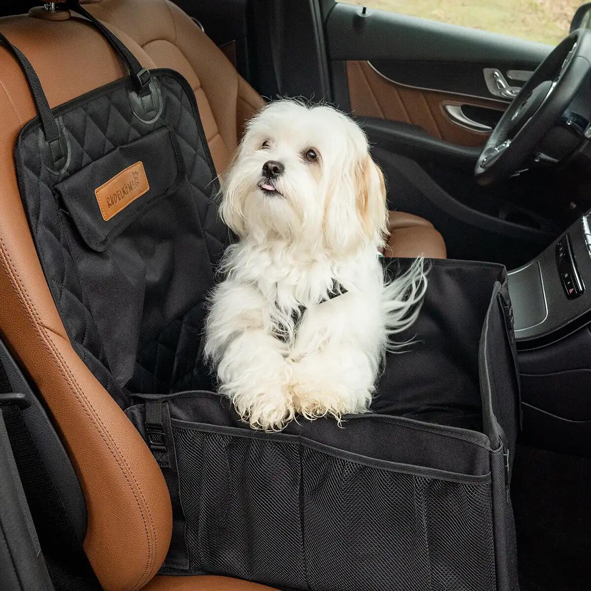 Sedile Auto per Cani – Seggiolino Rialzato e Sicuro per Viaggiare 3/6
