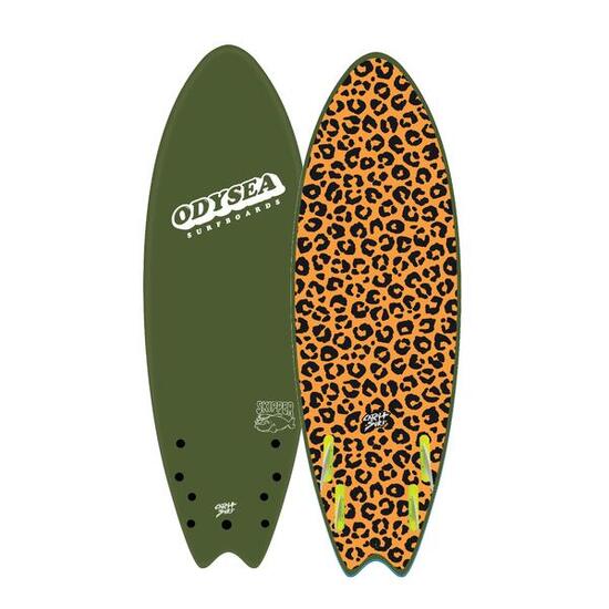 Foamie Surfboard - Odysea 6.0 Skipper Quad - Grün