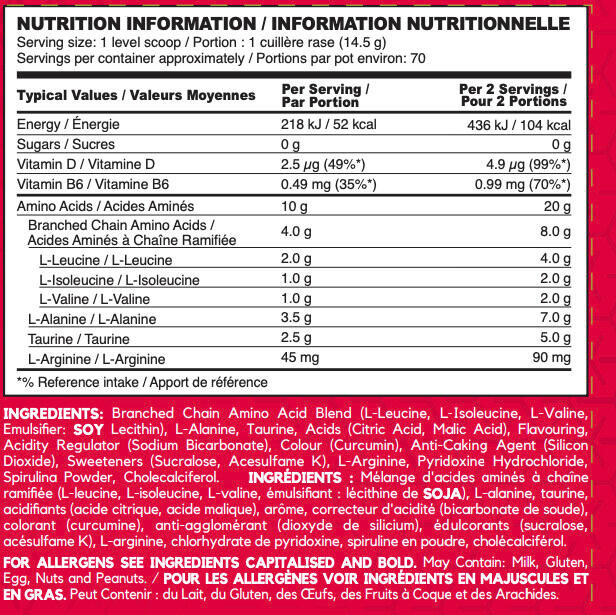 BCAA en poudre - Amino X - Pomme Verte 3/4