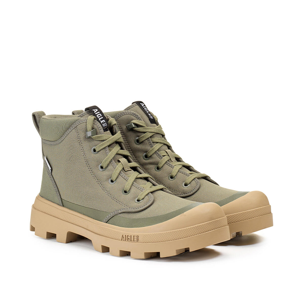 Chaussure de marche montante en ployester recyclé  TENERE HIKE Unisexe Kaki 2/4