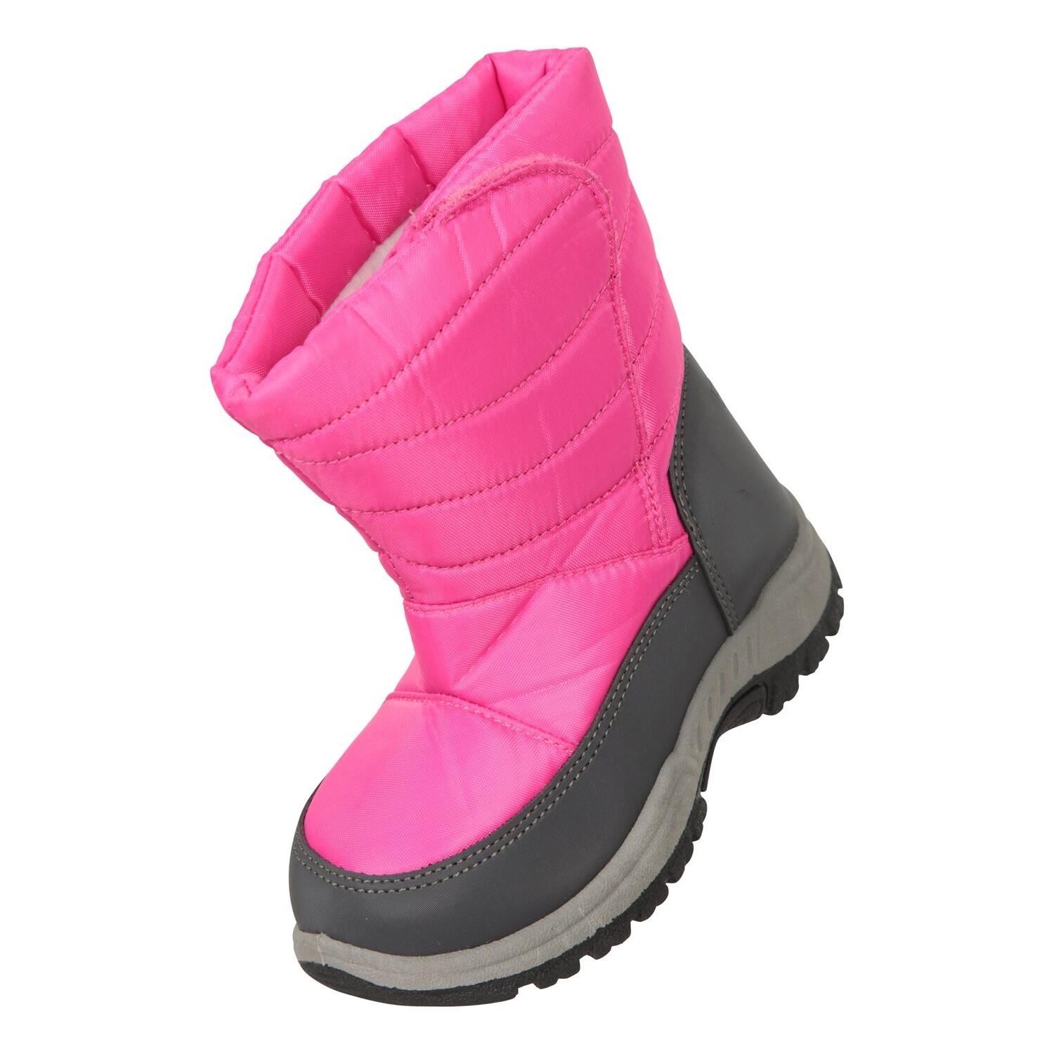 MOUNTAIN WAREHOUSE Childrens/Kids Caribou Adaptive Snow Boots (Bright Pink)