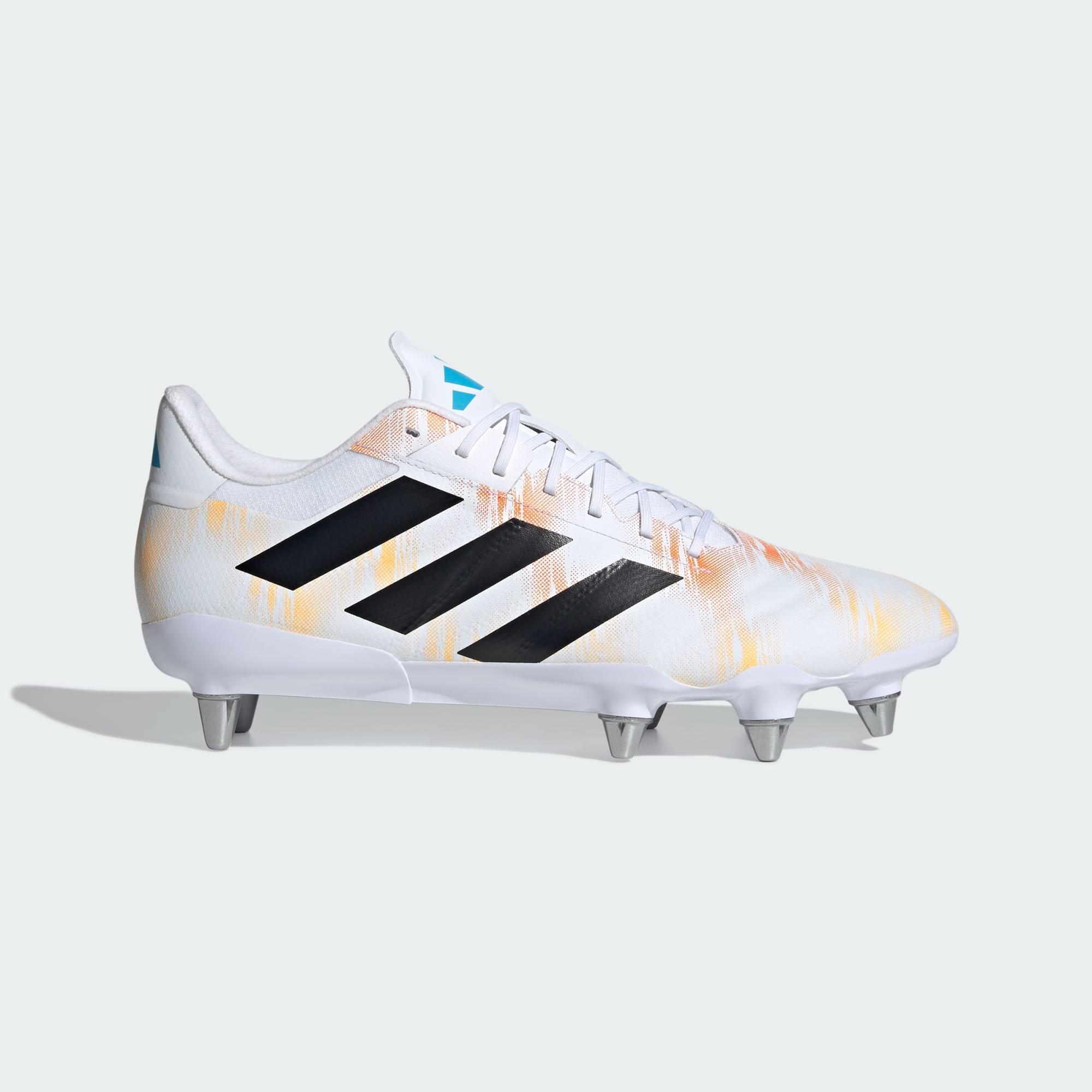 Adidas - Chaussure De Rugby Kakari Rs - Bottes - Blanc|noir|orange - Decathlon