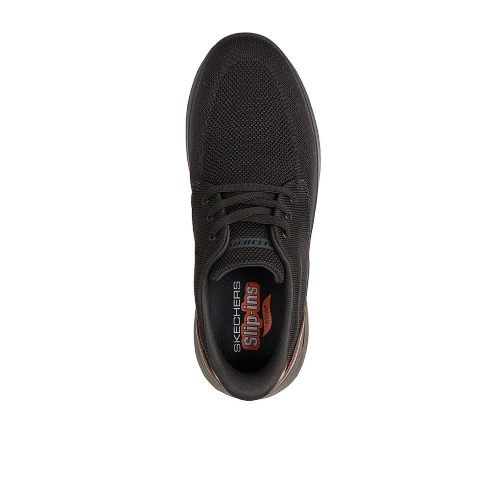 Zapatillas Skechers Hombre Arch Fit Darlo Marrón Olivo 3/4
