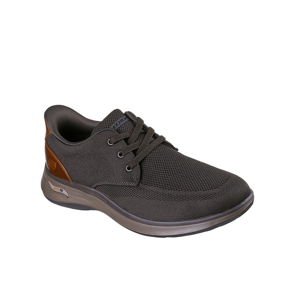 Zapatillas Skechers Hombre Arch Fit Darlo Marrón Olivo 2/4