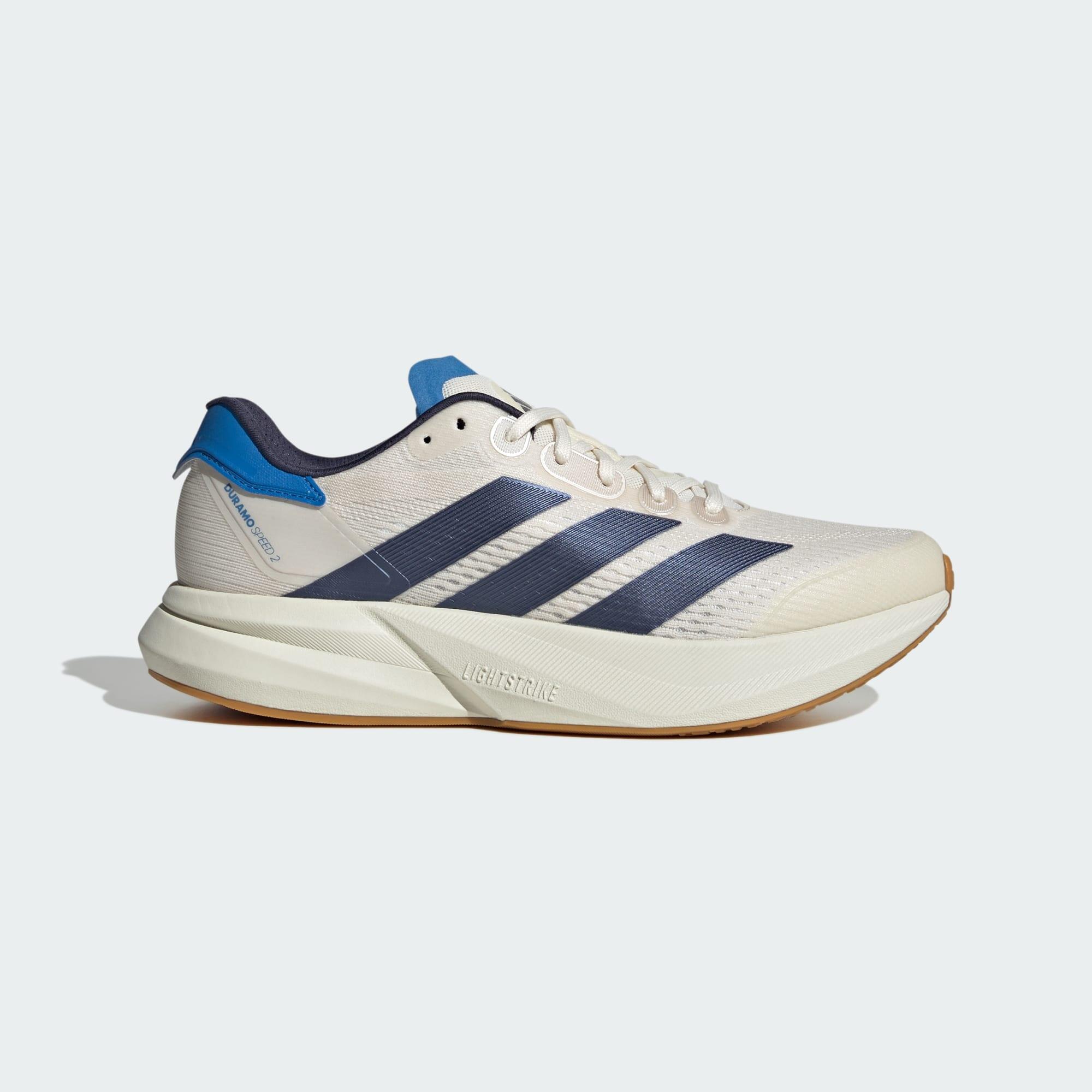 Adidas - Chaussure De Running Duramo Speed 2 - Chaussures De Sport - Blanc|bleu - Decathlon