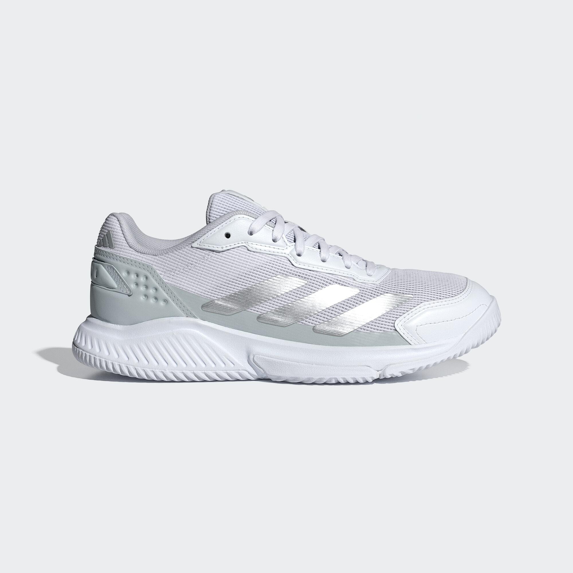 Adidas - Chaussure De Padel Courtquick - Chaussures De Sport - Blanc|gris - Decathlon