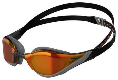 Speedo fs pure focus mirror swim goggles black red
