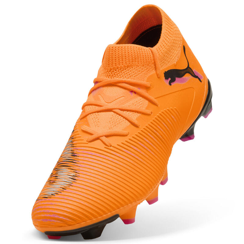 Ghete fotbal femei gripcontrol teren dur Future 8 Match Fg/Ag, negru PUMA