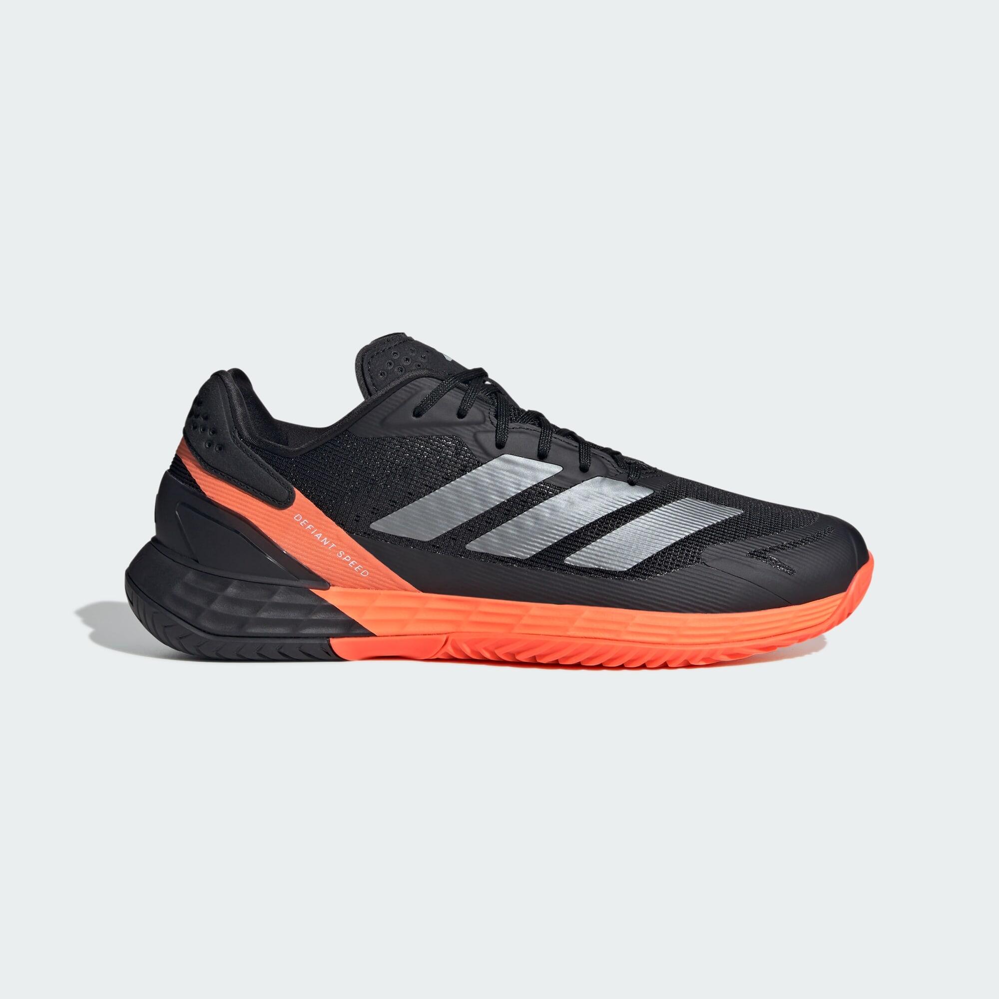 Adidas - Chaussure De Tennis Defiant Speed 2 - Chaussures De Sport - Noir|orange - Decathlon