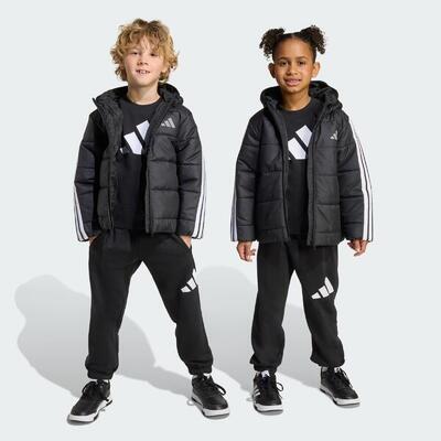 Essentials 3-stripes gewatteerd jack kids