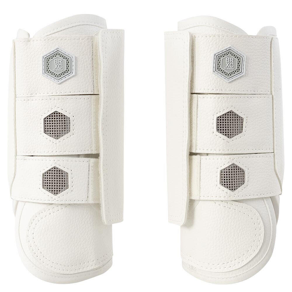 Br - Guêtres Antérieurs Fermées Br Equitation Grandeur Eventing - Guêtres Cheval - Blanc - 42 M/l - Decathlon