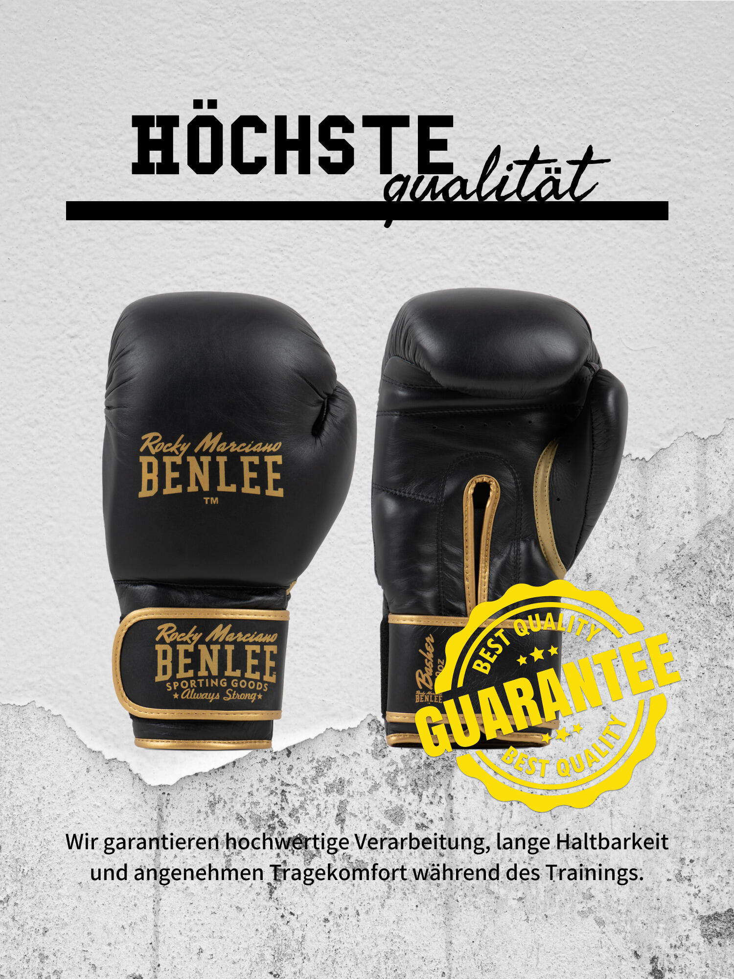BENLEE Leren bokshandschoenen BASHER 8/9