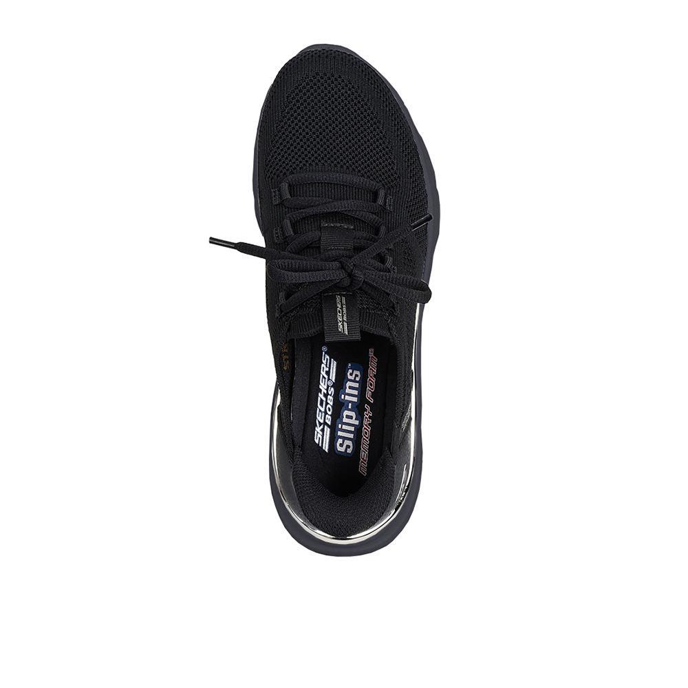 Sapatilhas Skechers Mulher Bobs Sport B Love - True Delight Pretas 3/4