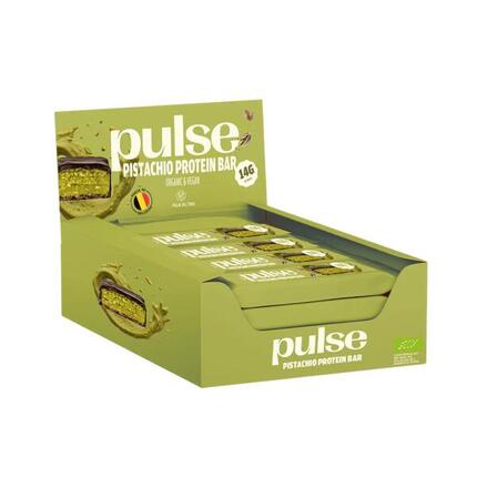 Pulse Protein - Barres Protéinées Vegan Pistache Bio 12x55g
