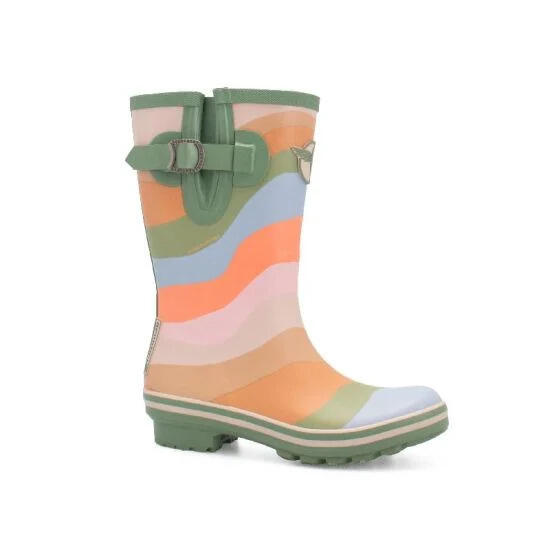 Rouchette - Bottes De Pluie Courte Rouchette Feeling - Bottes - Vert - Decathlon