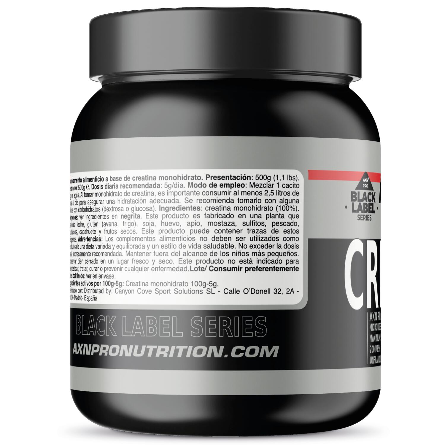 AXN PRO - CREATINA MONOHIDRATO 500g - Sin Sabor - (Micronizada-200mesh) 3/3
