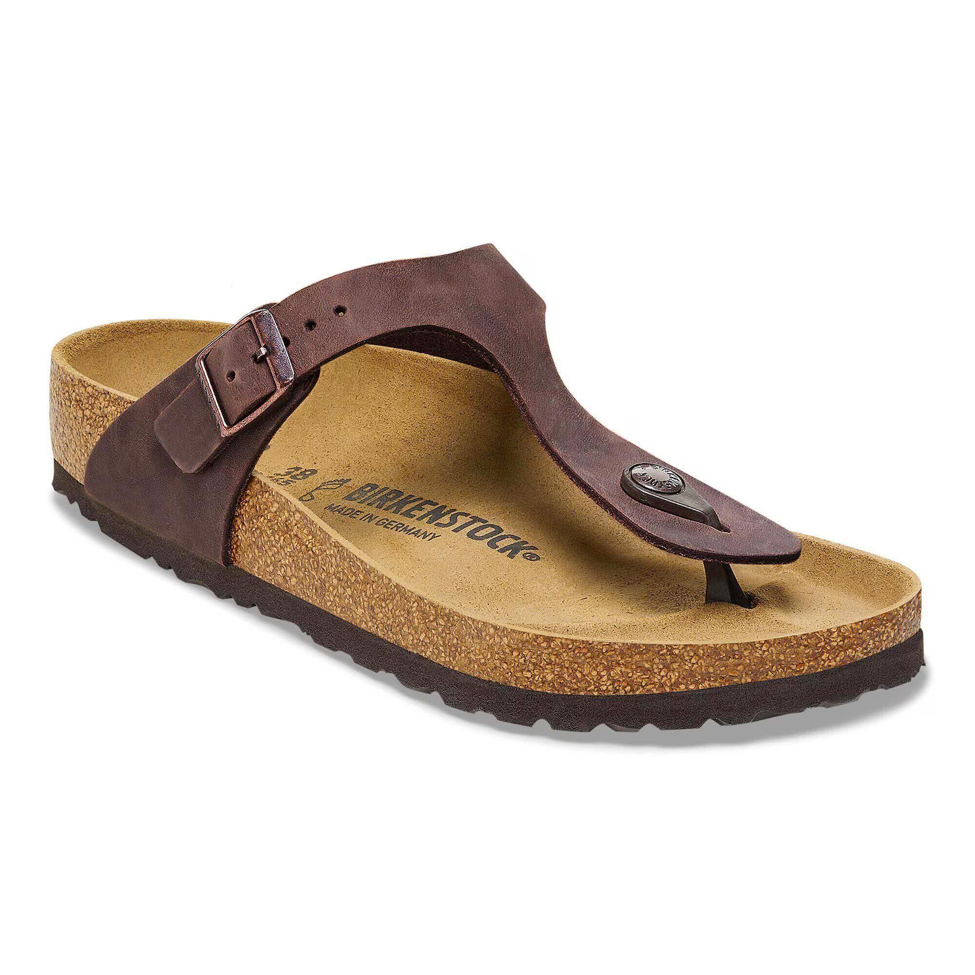 Sandales Birkenstock Gizeh Cuir Huilé Adulte 2/5