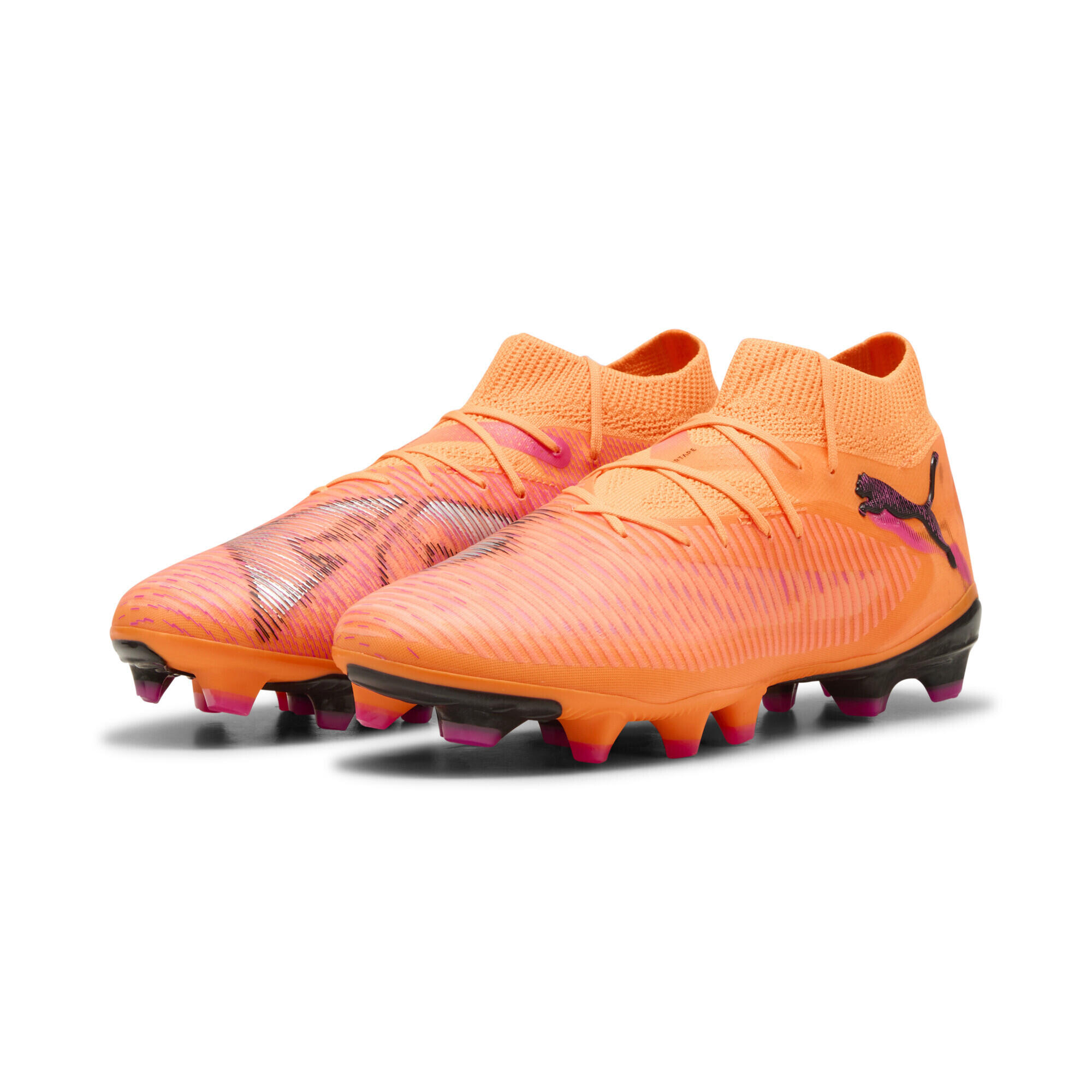 Puma - Chaussures De Football Future 8 Pro Fg/ag Femme Puma - Chaussures De Football - Jaune|noir|orange|rose - Decathlon