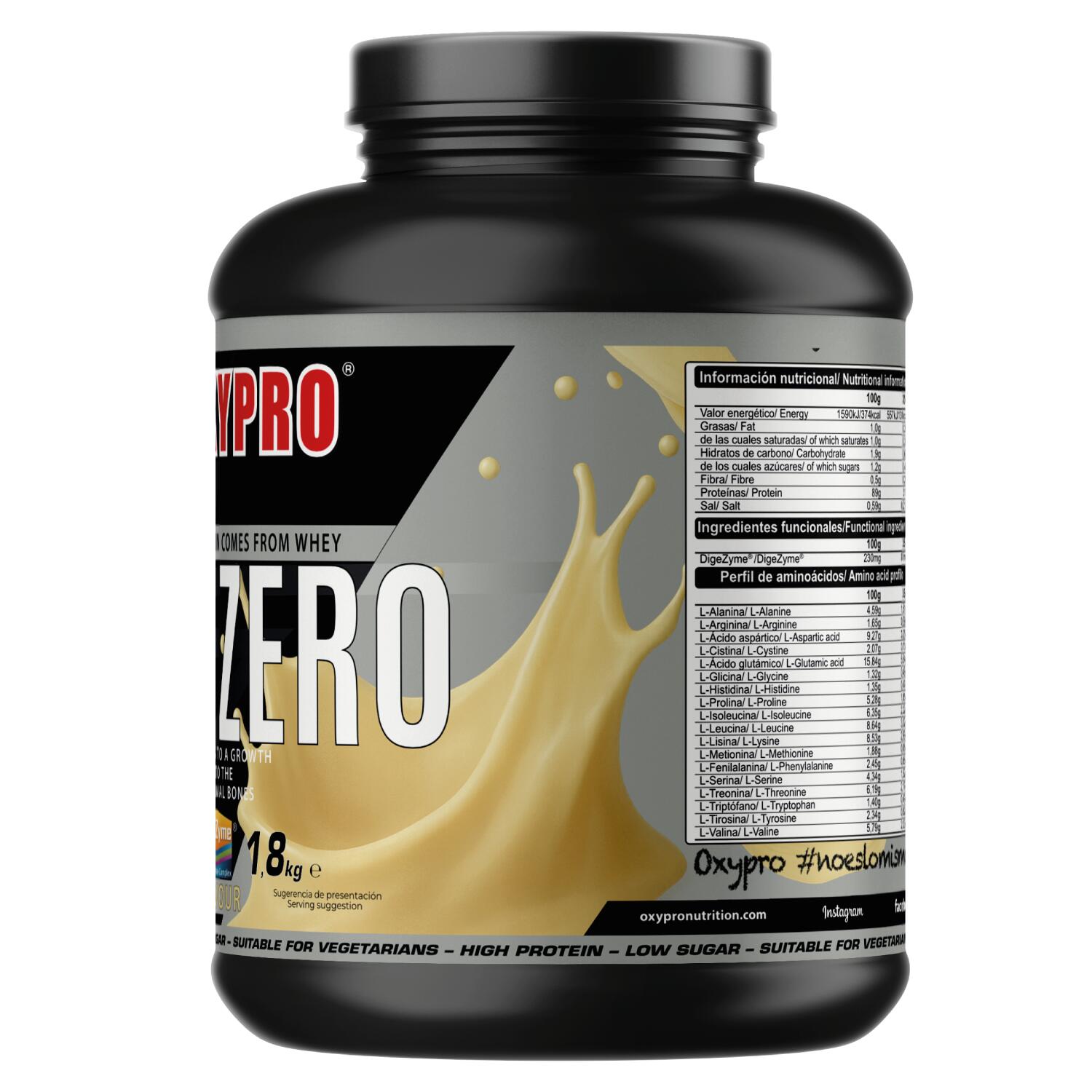 OXYPRO - ISOZERO – PLATINUM SERIES (ISOLAC®) -1,8kg Sabor Vainilla 2/3
