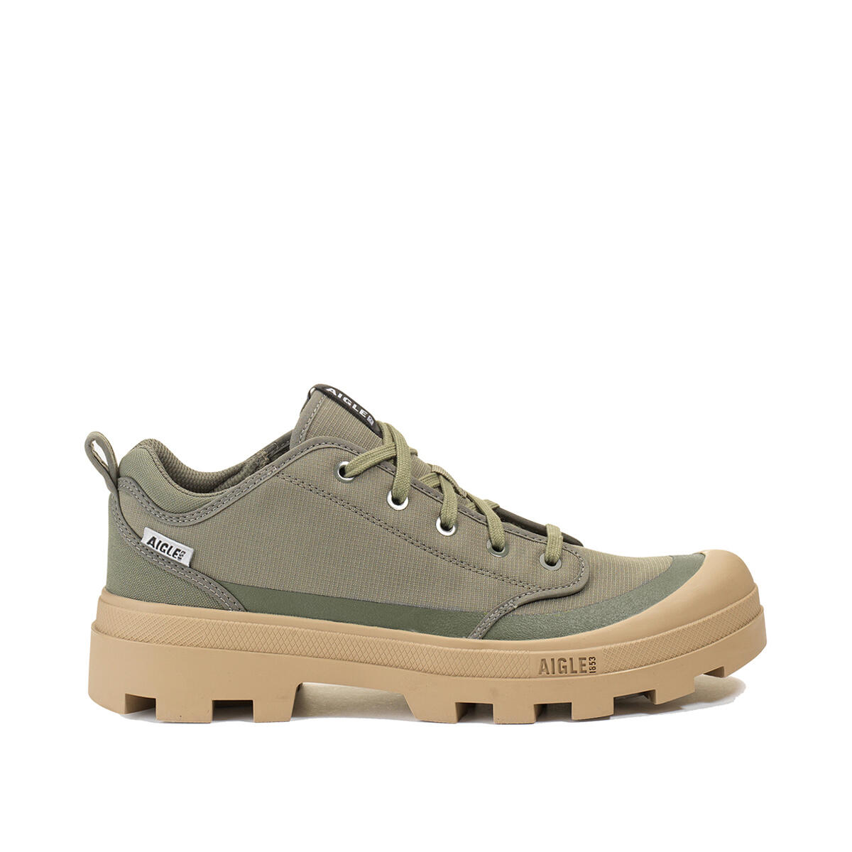 Aigle - Chaussure De Marche Basse Intemporelle Tenere Hike Low Unisexe Kaki - Baskets - Vert - Decathlon