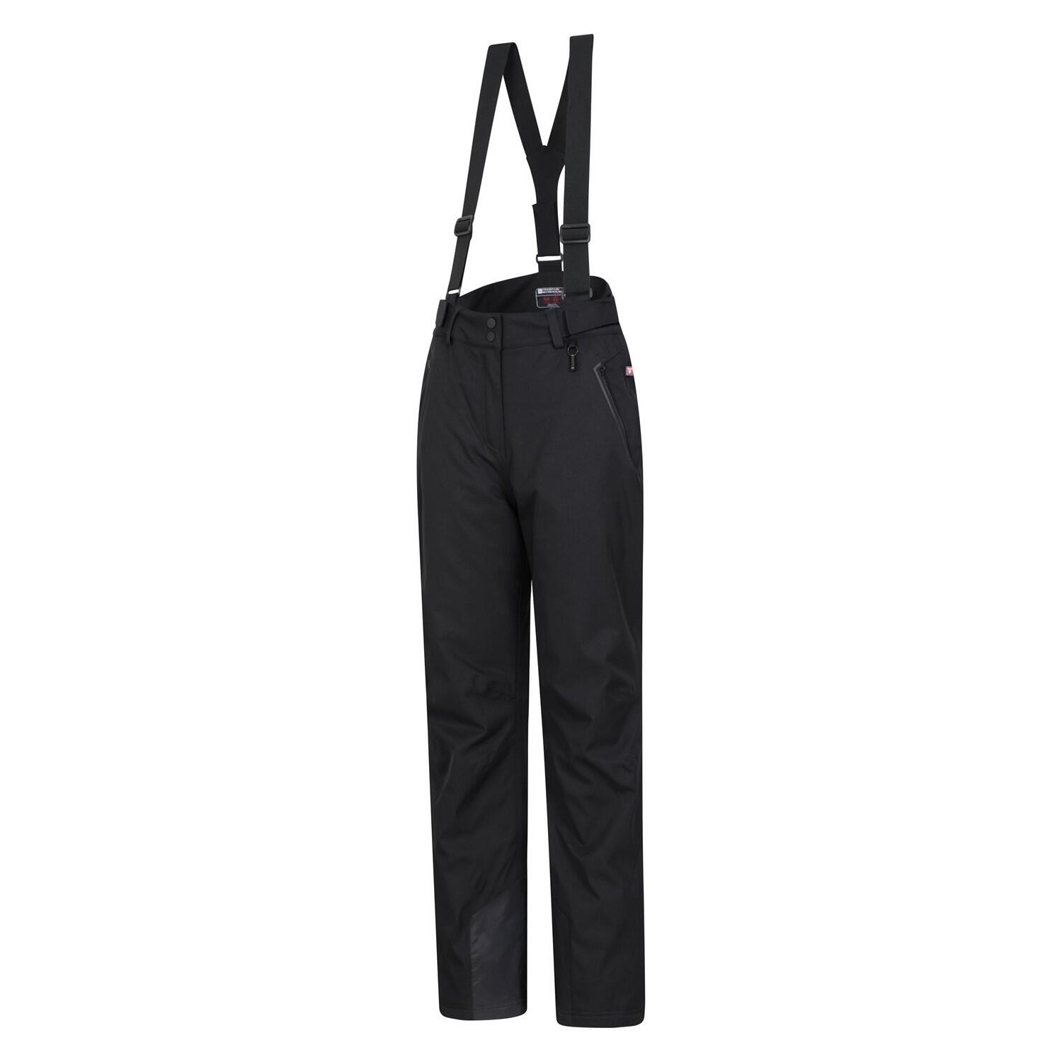 Womens/Ladies Chalet Extreme Waterproof Ski Trousers (Black) 3/4