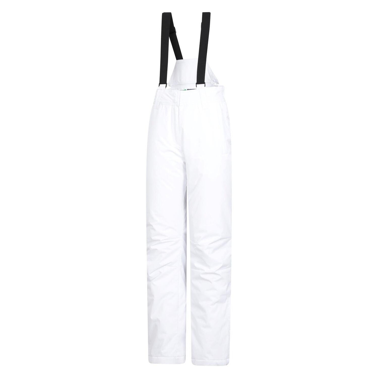 Womens/Ladies Moon II Ski Trousers (White) 3/4