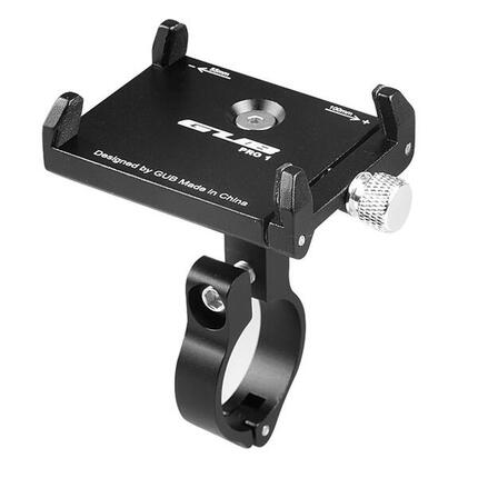 Support téléphone guidon vélo aluminium, pince 50-100 mm universel, noir