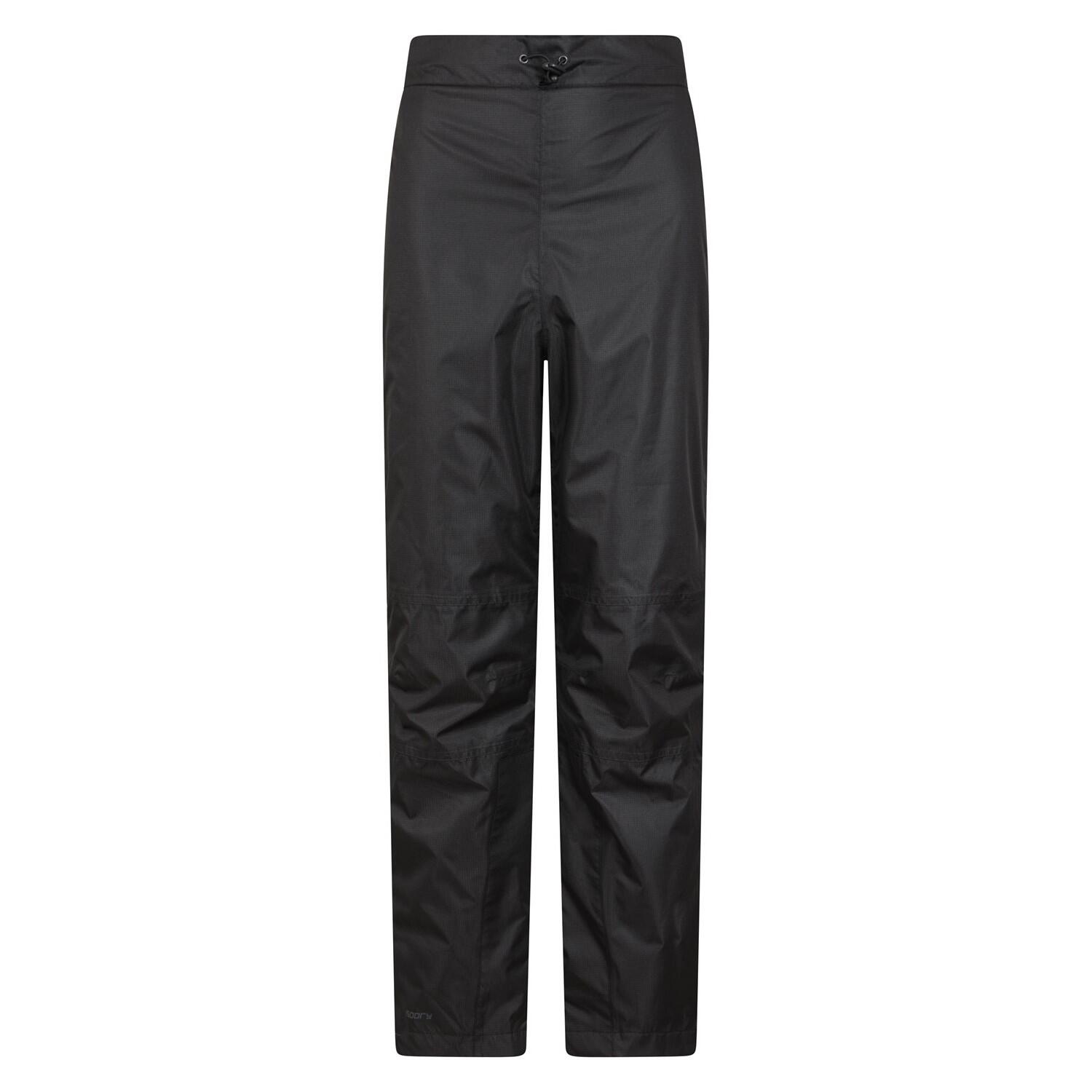 MOUNTAIN WAREHOUSE Mens Spray Waterproof Regular Trousers (Black)