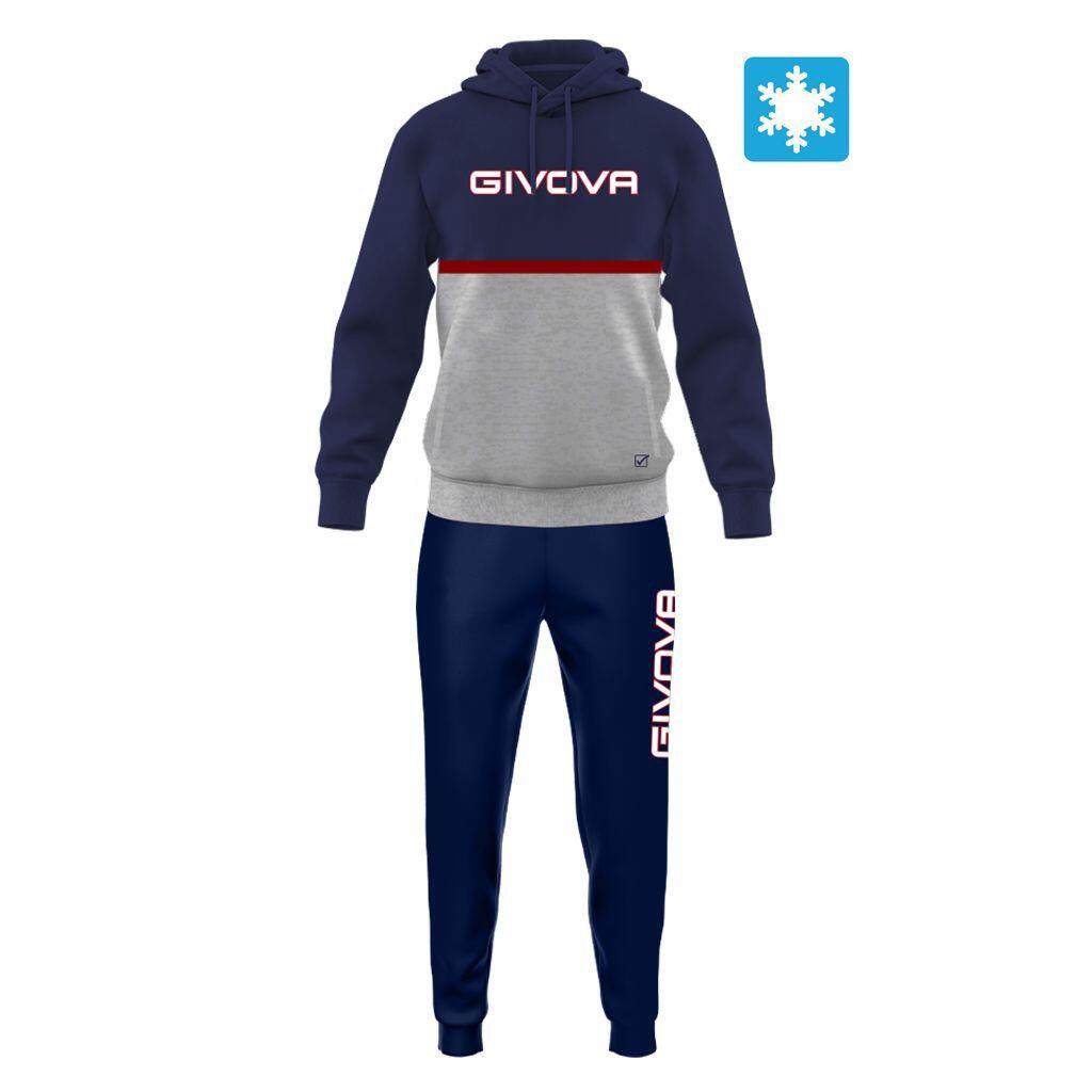 Givova Tuta Italia 106 dres męski bicolor z felpa, rozmiar 2XS