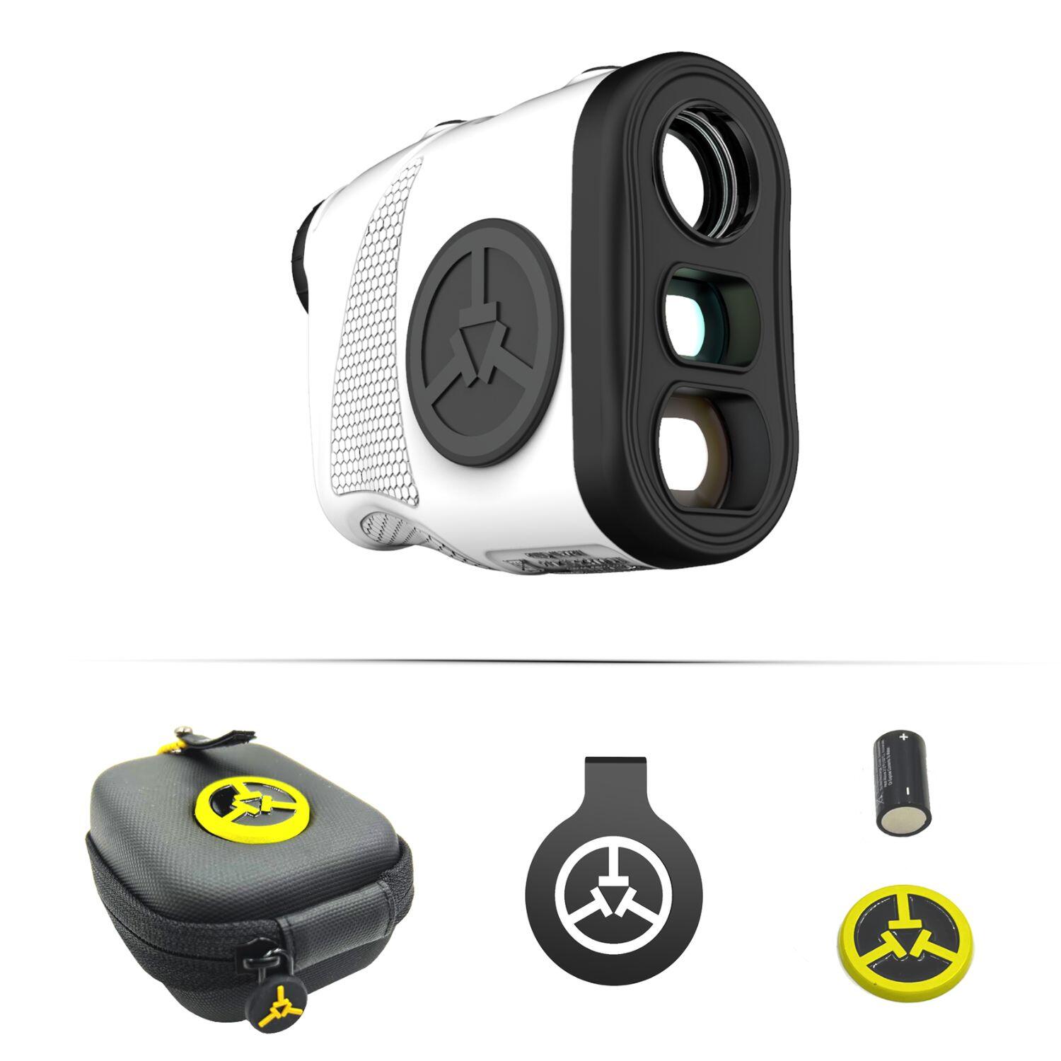 Telemetro laser golf TecTecTec KLYR bianco – 732 m, 6×, Slope, magnetico 2/7