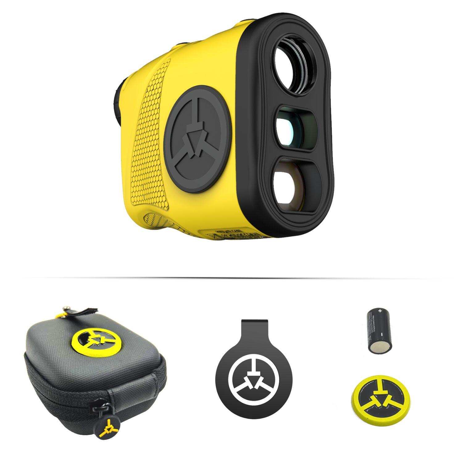 Telemetro laser golf TecTecTec KLYR – 732 m, 6×, Slope, magnetico, giallo 2/7