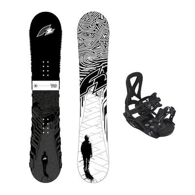 F2 Set Snowboard Junior Black Deck 130cm + Pipe Bindung M