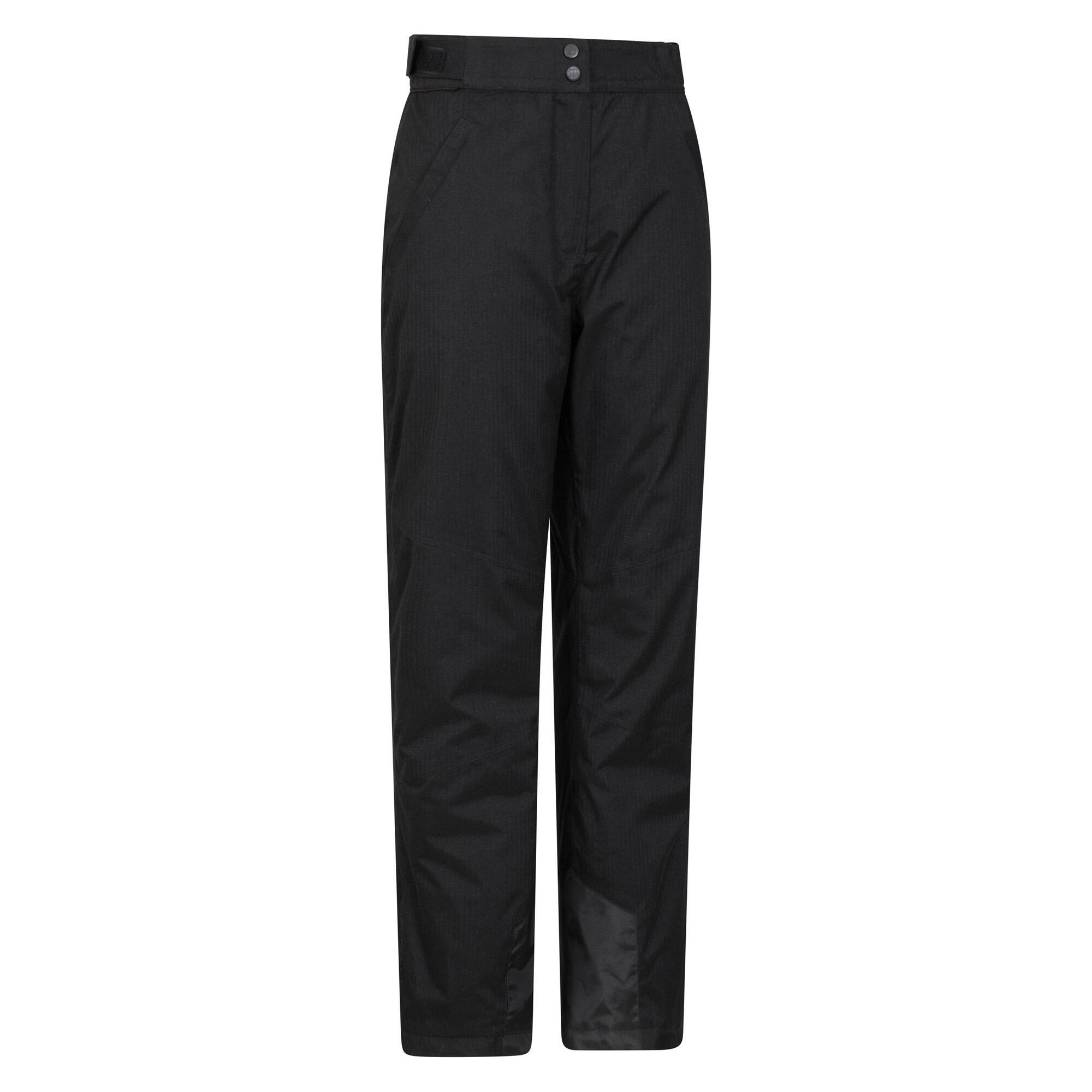 Womens/Ladies Blizzard II Ski Trousers (Black) 3/4