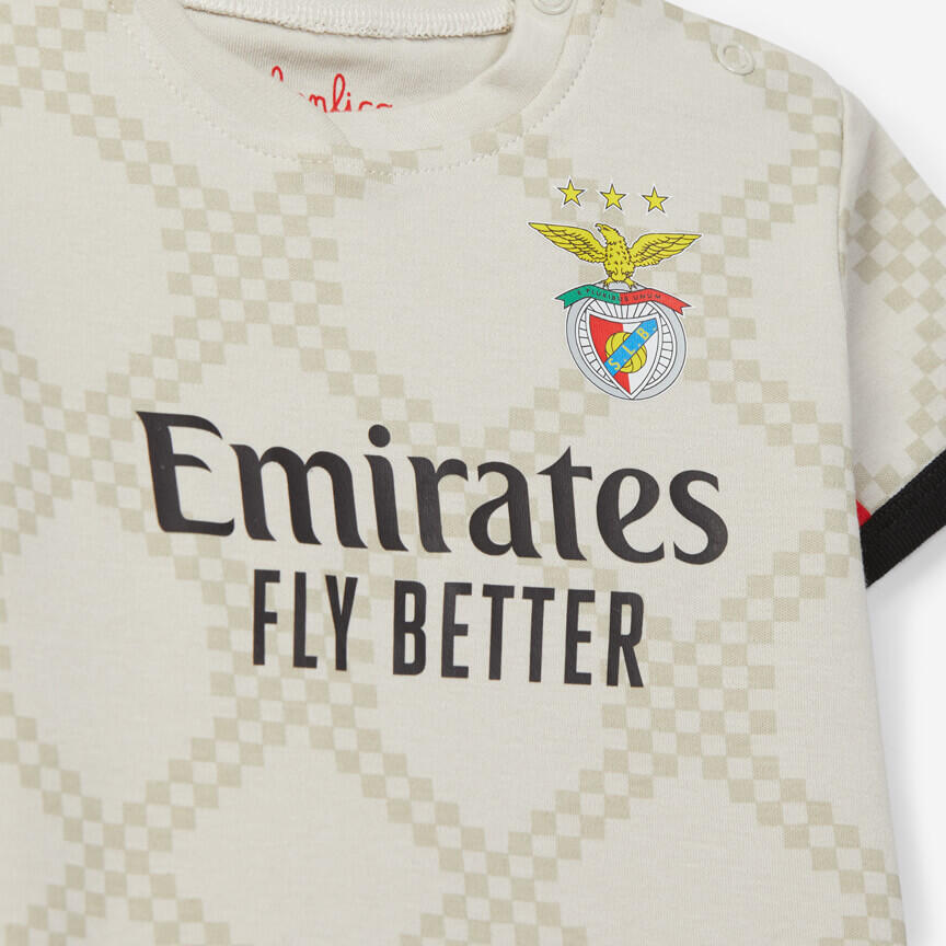 T-shirt Réplica Equipamento Alternativo Bege SL Benfica 2025-2026 2/3