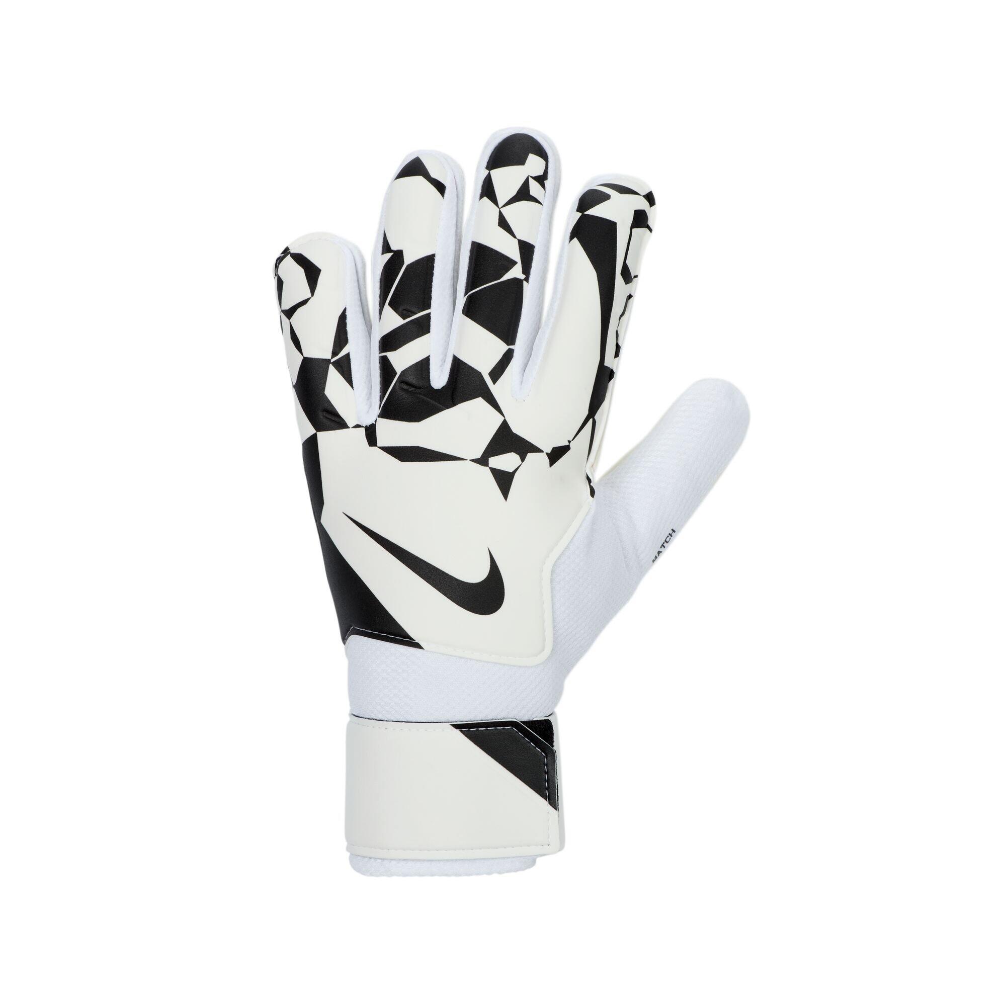 Luvas de guardaredes de jogo unissexo para adultos (Branco / Preto) 2/3